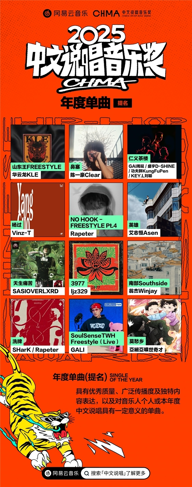 _网易云音乐2025中文说唱音乐奖提名揭晓 艾志恒陈一豪华云龙夏之禹等均收获多项提名_网易云音乐2025中文说唱音乐奖提名揭晓 艾志恒陈一豪华云龙夏之禹等均收获多项提名